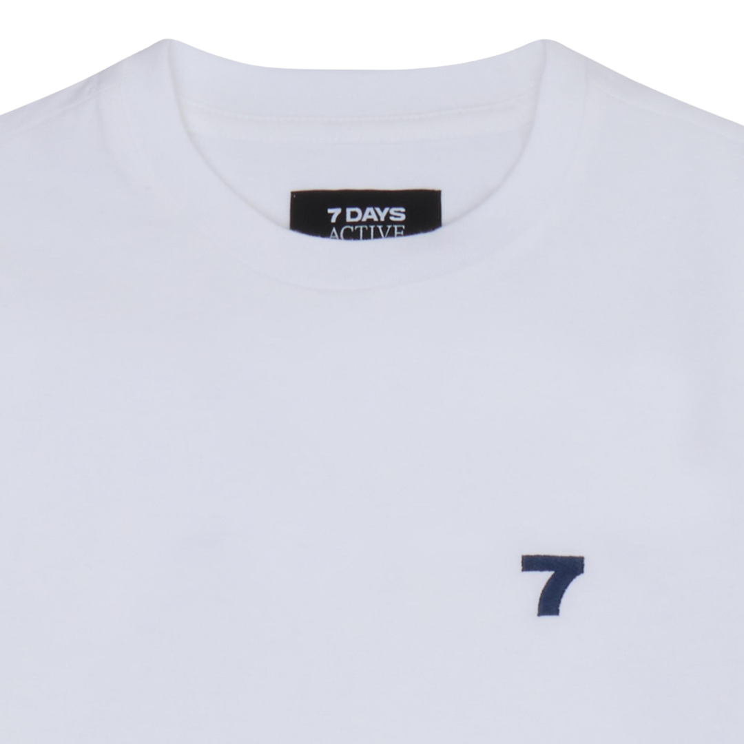 7 DAYS Active Organic Fitted T-Shirt Brilliant White