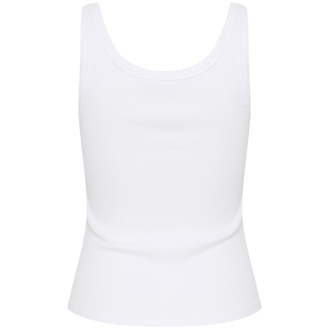 Gestuz Drew Logo Top 2.0 Bright White på udsalg