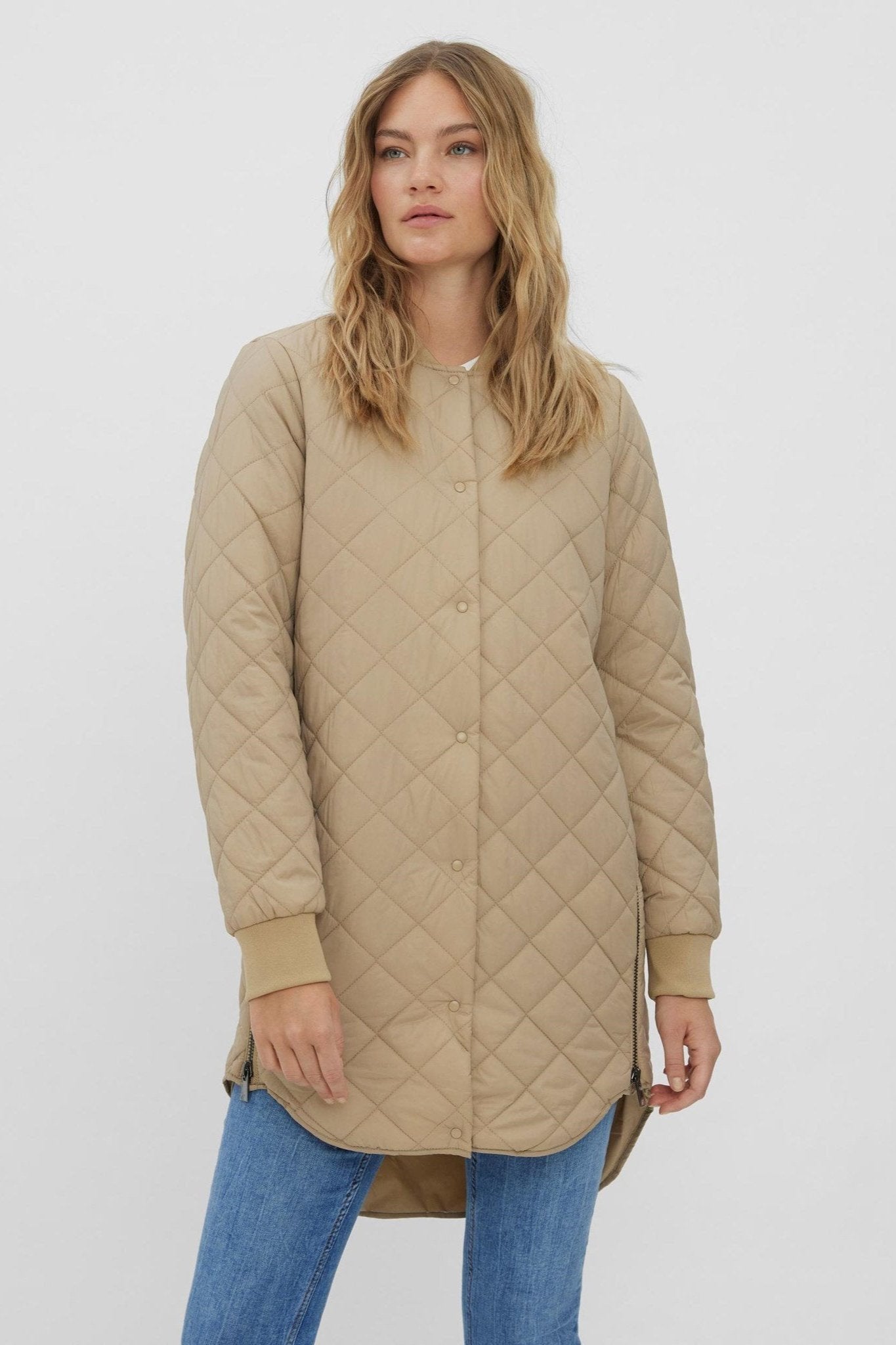Hayle 3/4 Jakke - Beige Levere