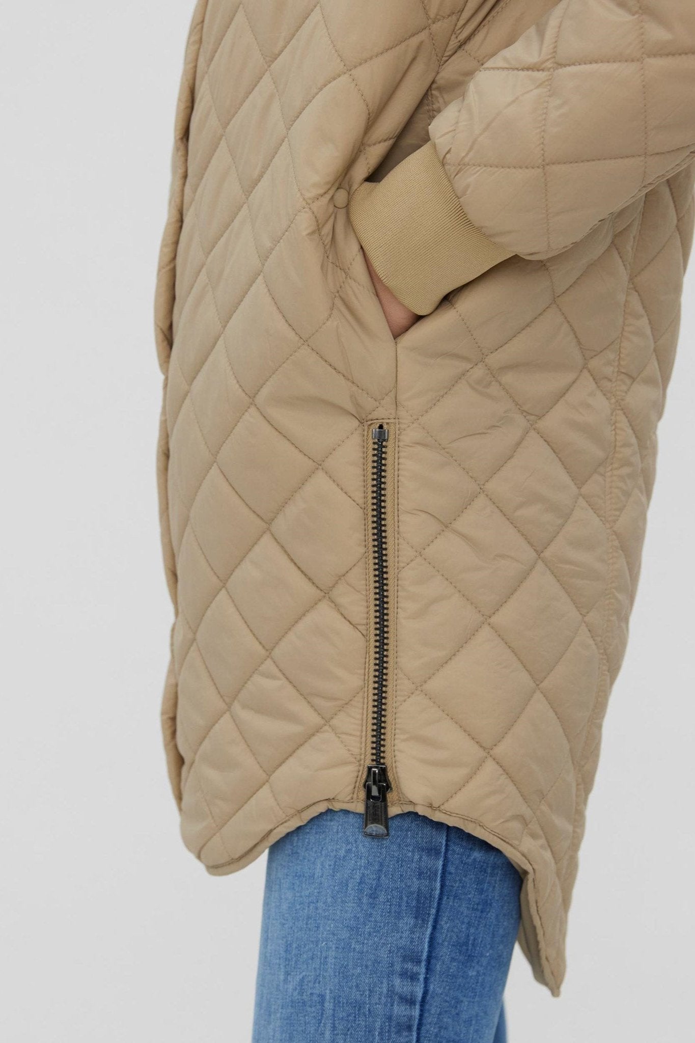 Hayle 3/4 Jakke - Beige Levere