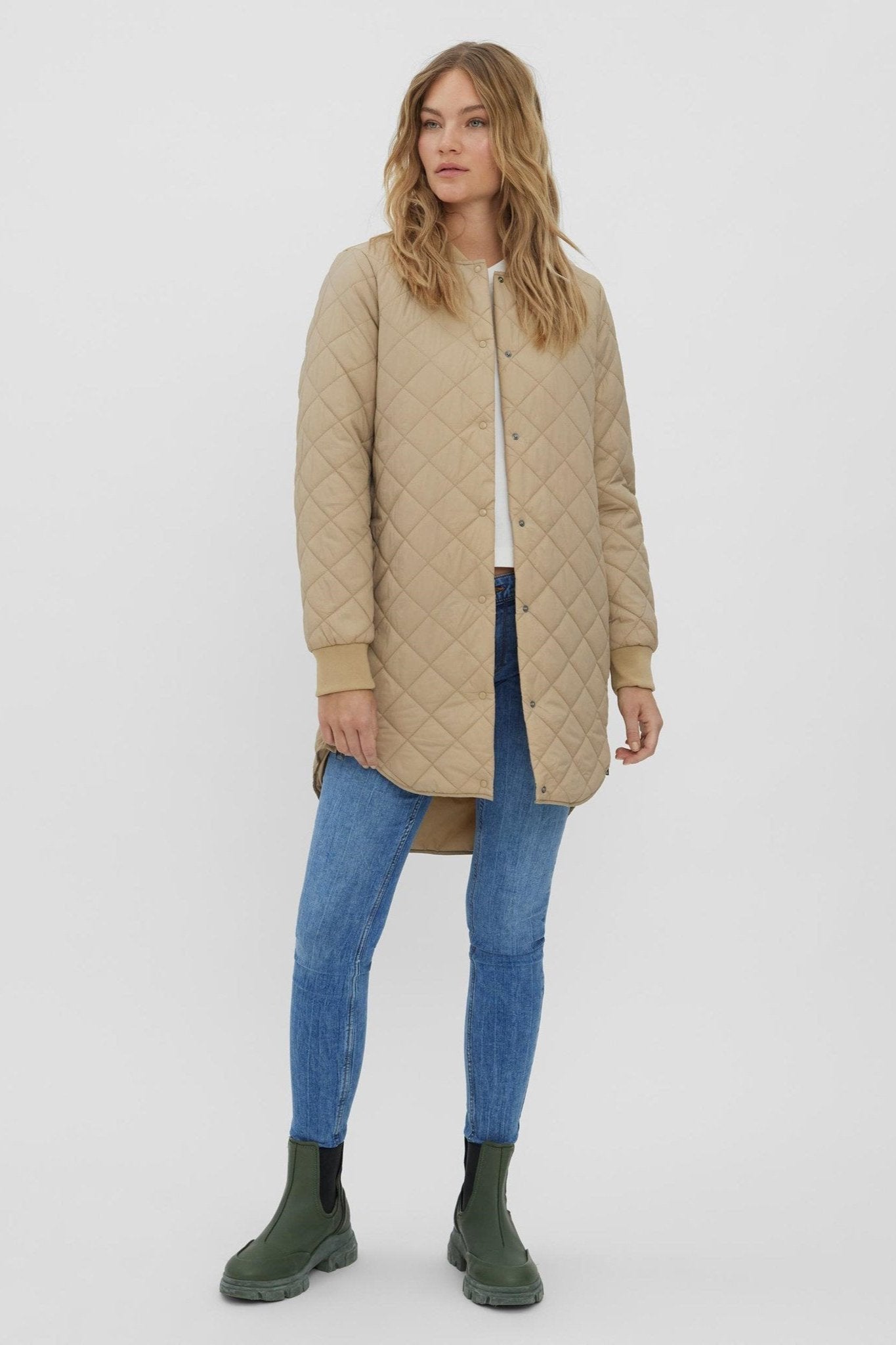 Hayle 3/4 Jakke - Beige Levere