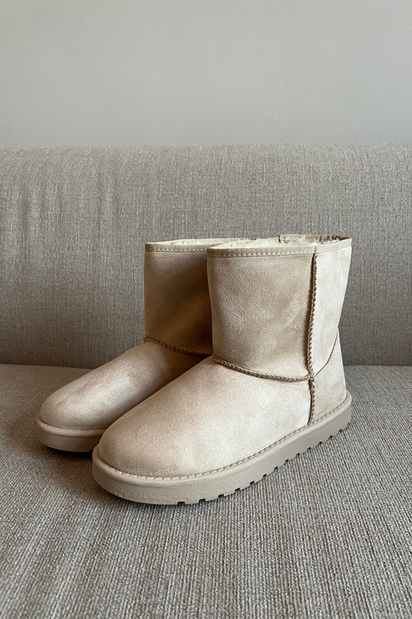 Teddy Støvle - Beige