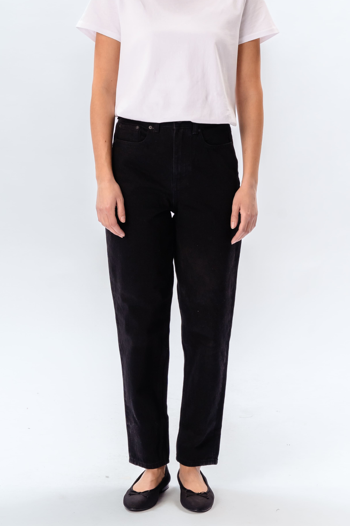 De Originale Performance Mom Jeans - Black Denim