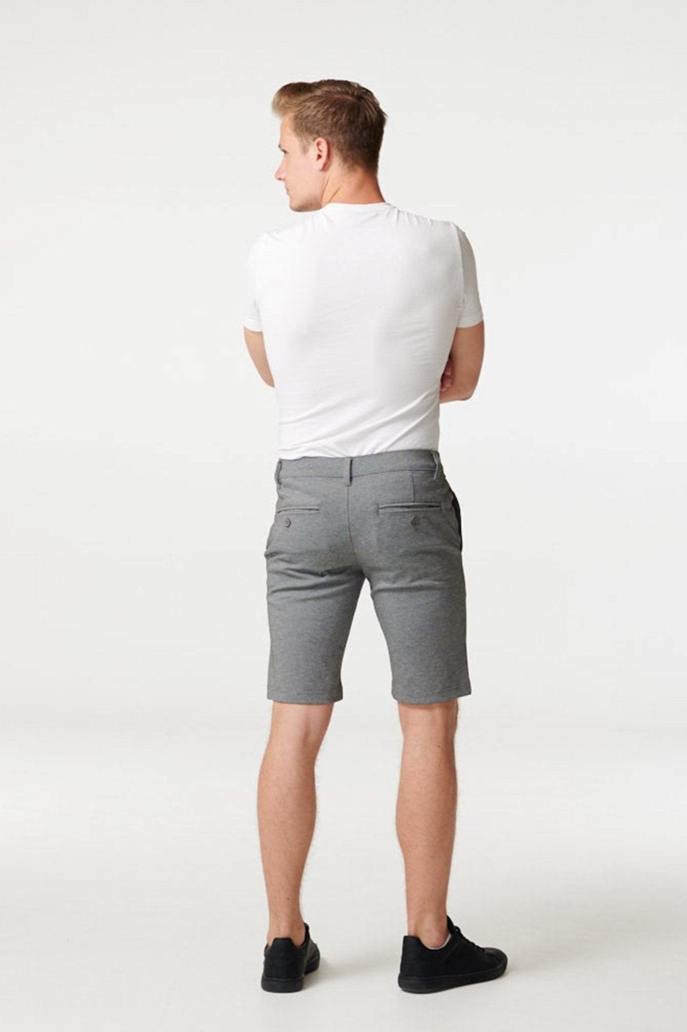 Herre Shorts - Gråmeleret