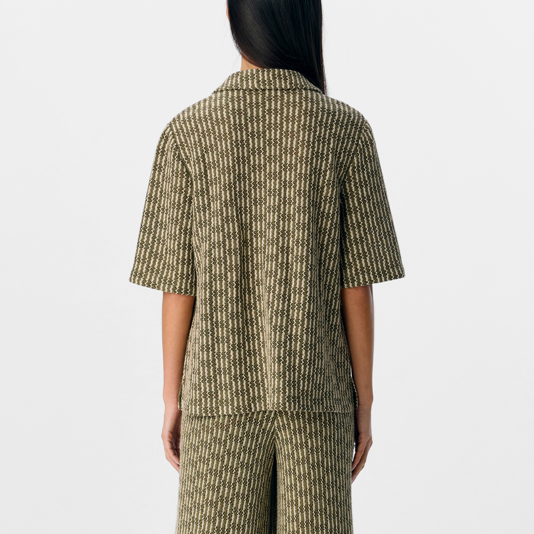 Object Isja 2/4 Skjorte Capulet Olive/Sandshell