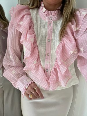 Stories from the Atelier Paradise Skjorte Rosa/White
