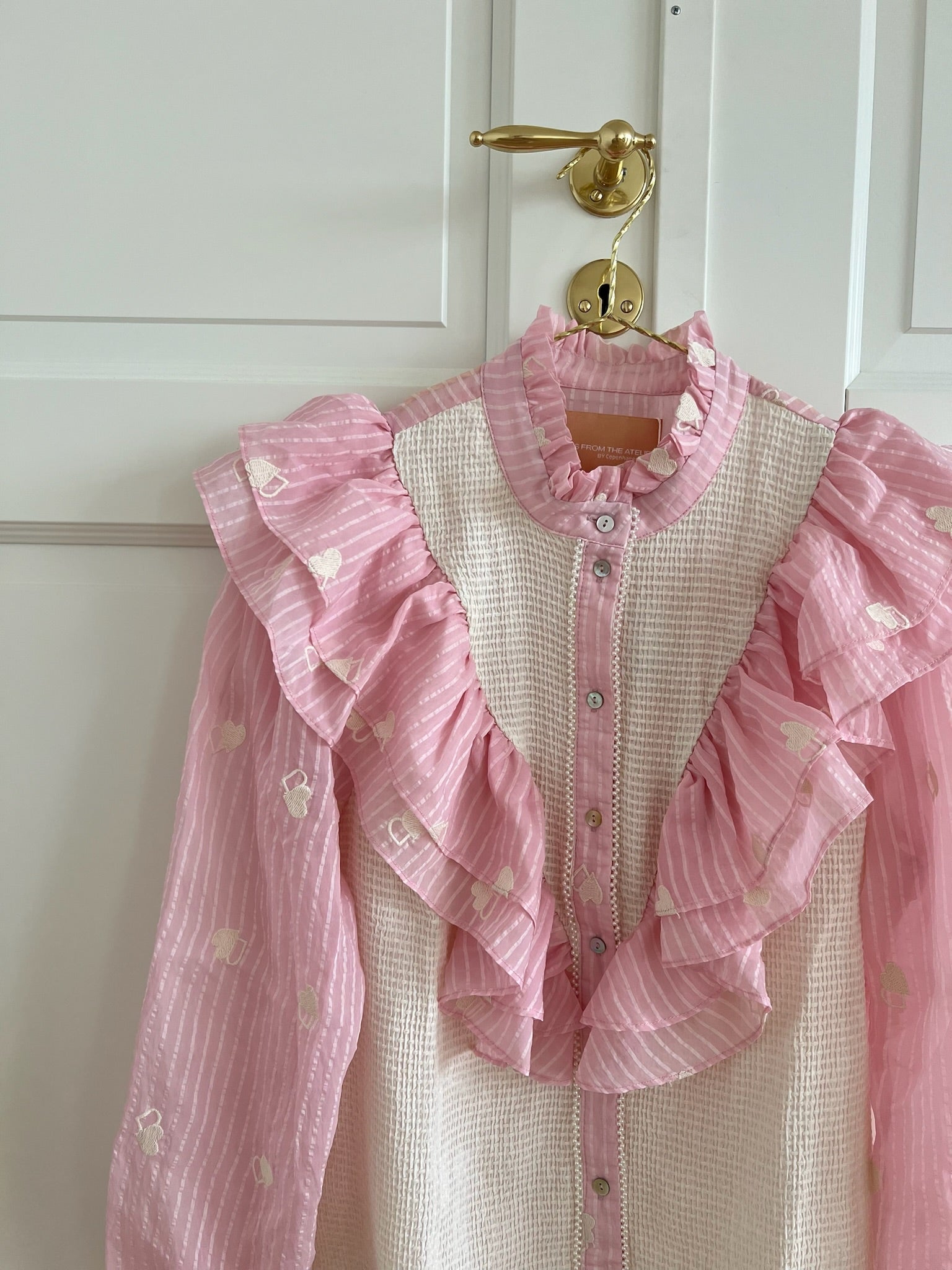 Stories from the Atelier Paradise Skjorte Rosa/White