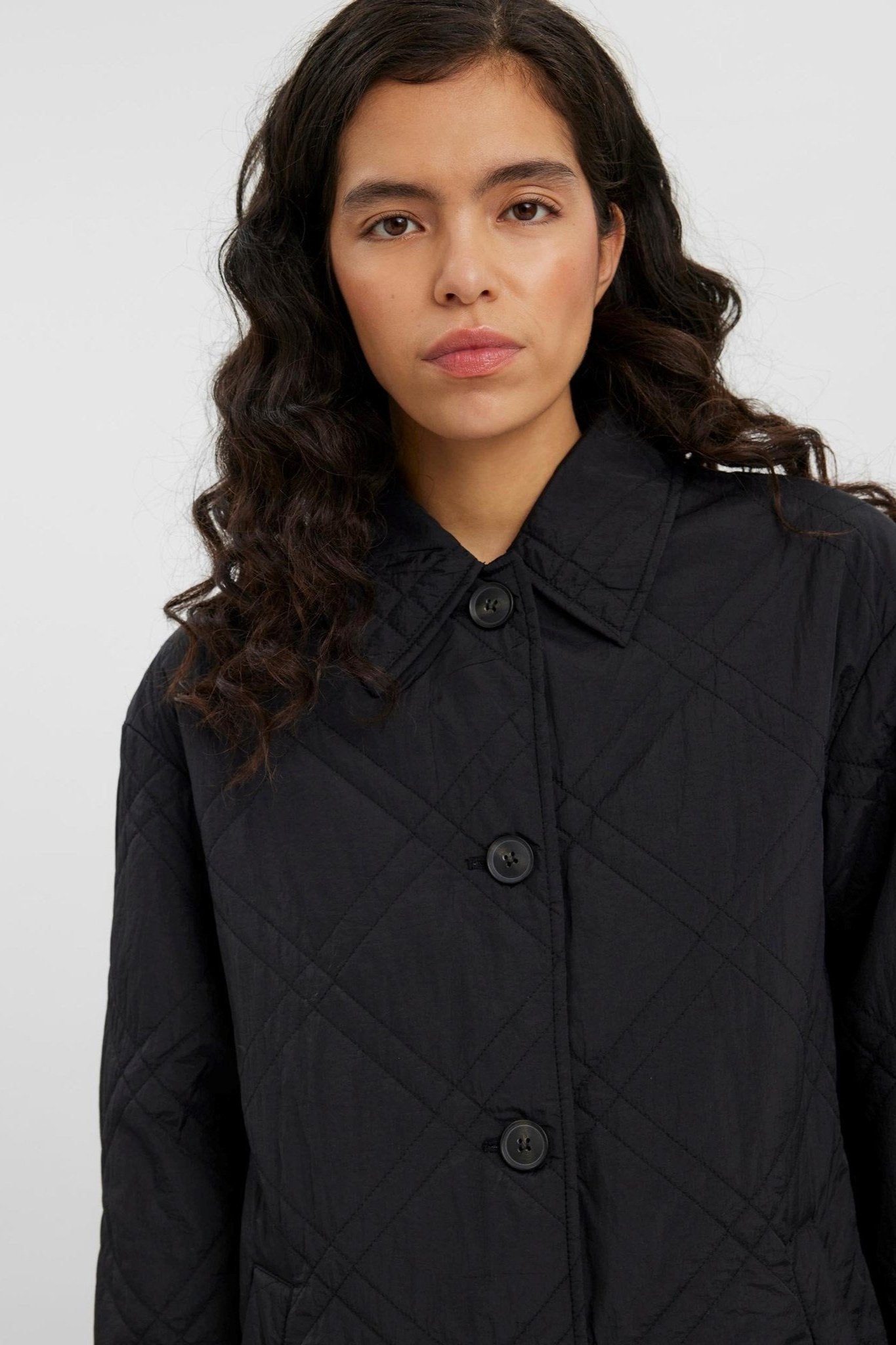 Ambere Merson Long Coat - Sort Udsalg
