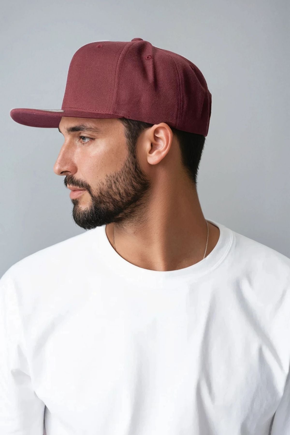 Classic Snapback - Maroon/Maroon Online Hot Salg