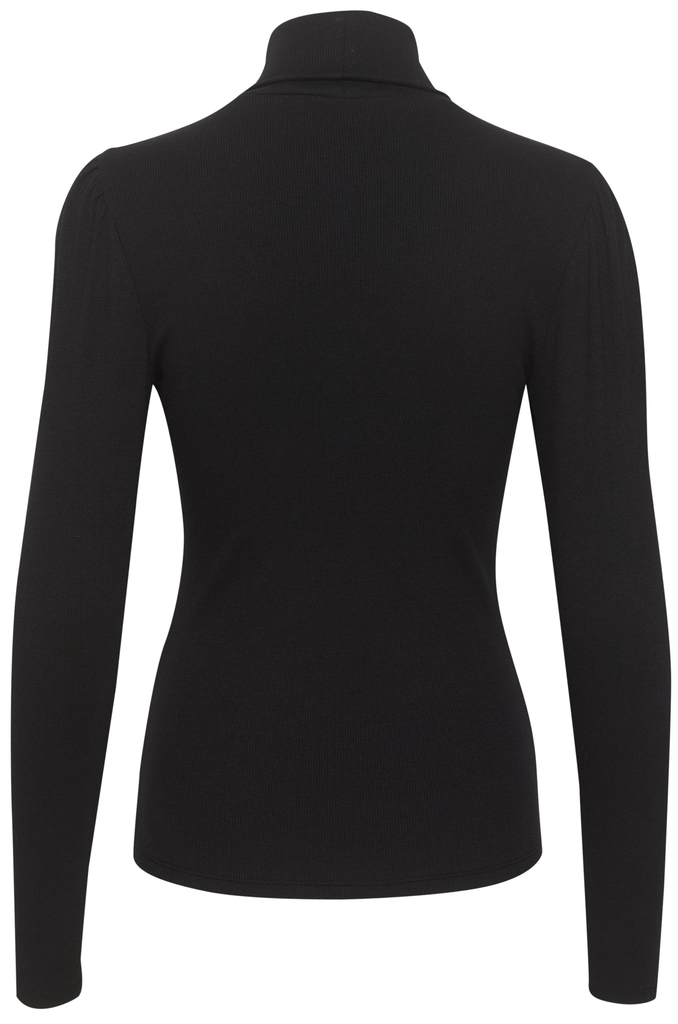 Gestuz Drew Rollneck Puff Bluse Black NO25