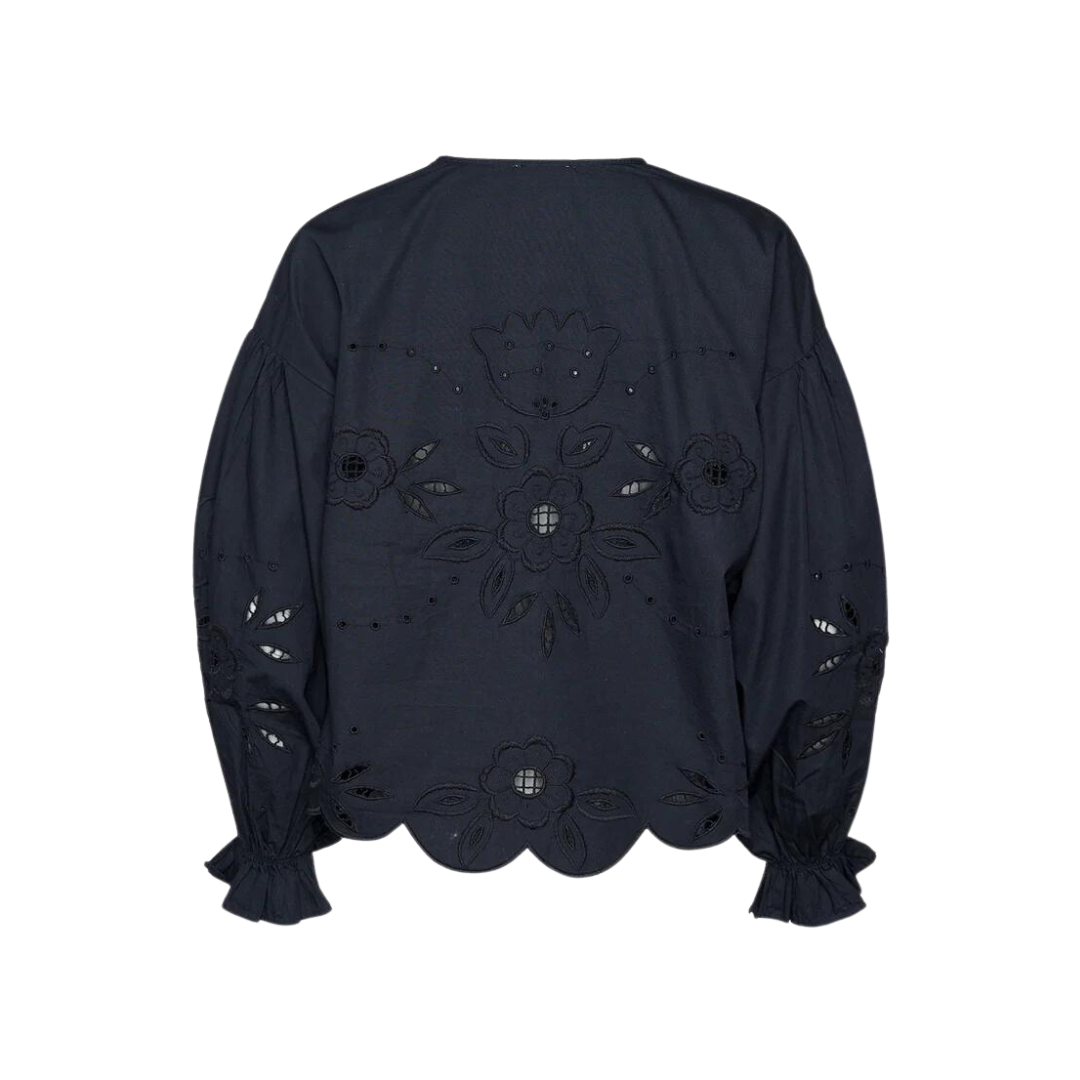 Sissel Edelbo Maibritt Organic Cotten Bluse Black