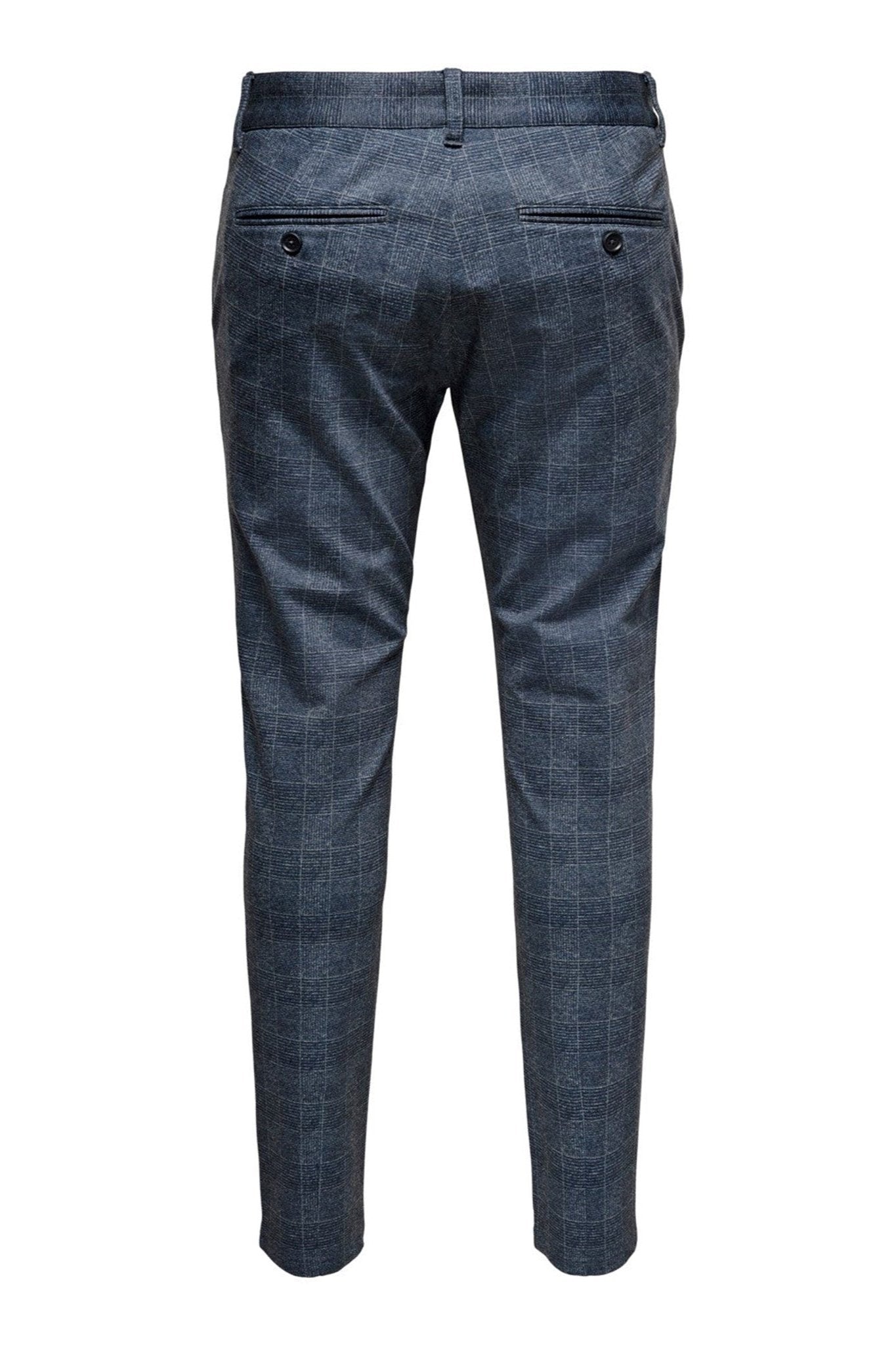 Mark Check Bukser - Dress Blue Online