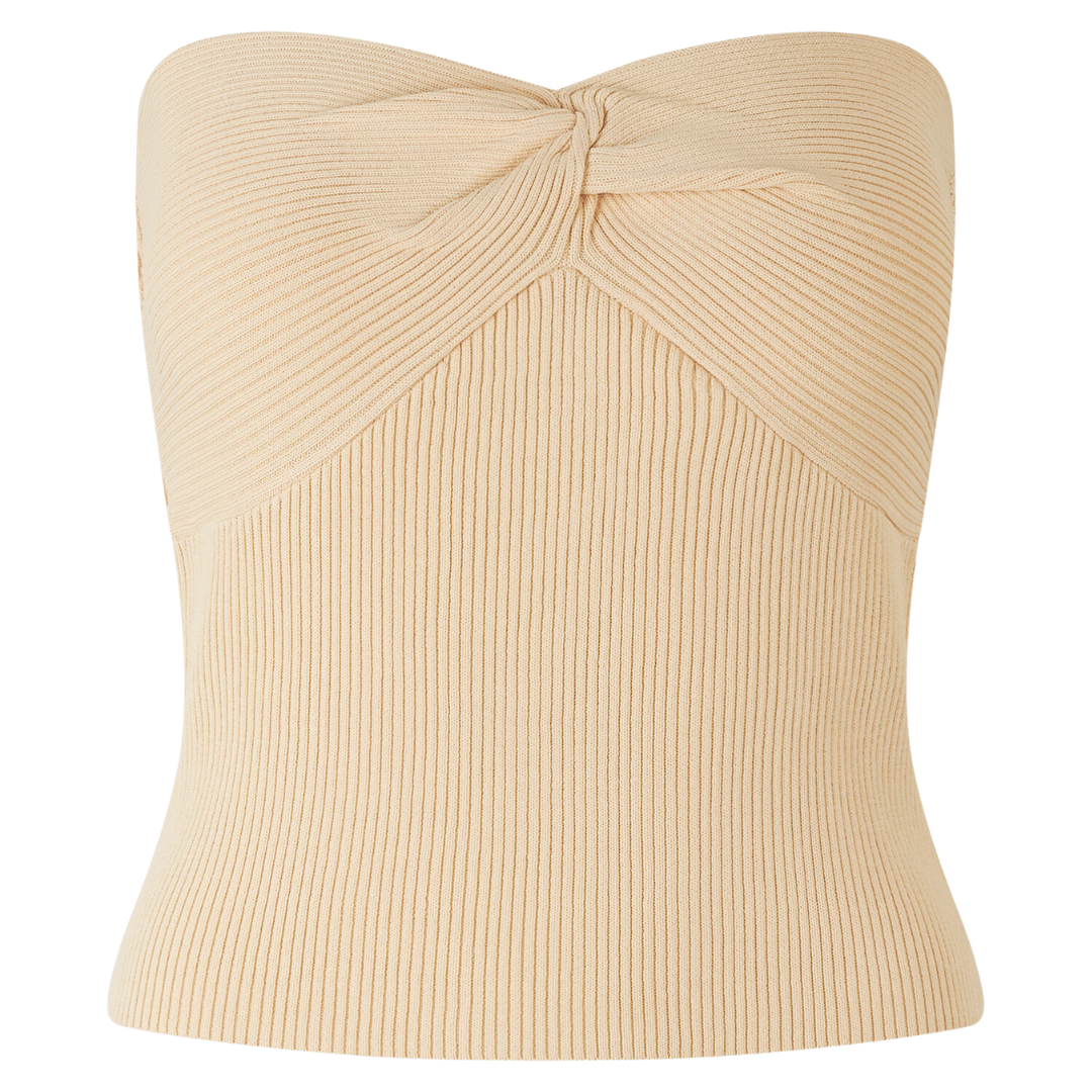 Notes du Nord Hollie Knitted Bandeau Top Buttercream