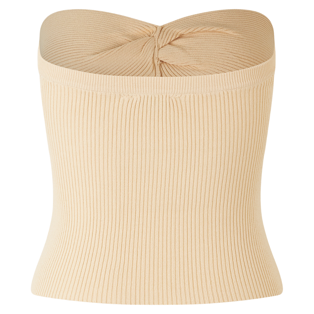 Notes du Nord Hollie Knitted Bandeau Top Buttercream