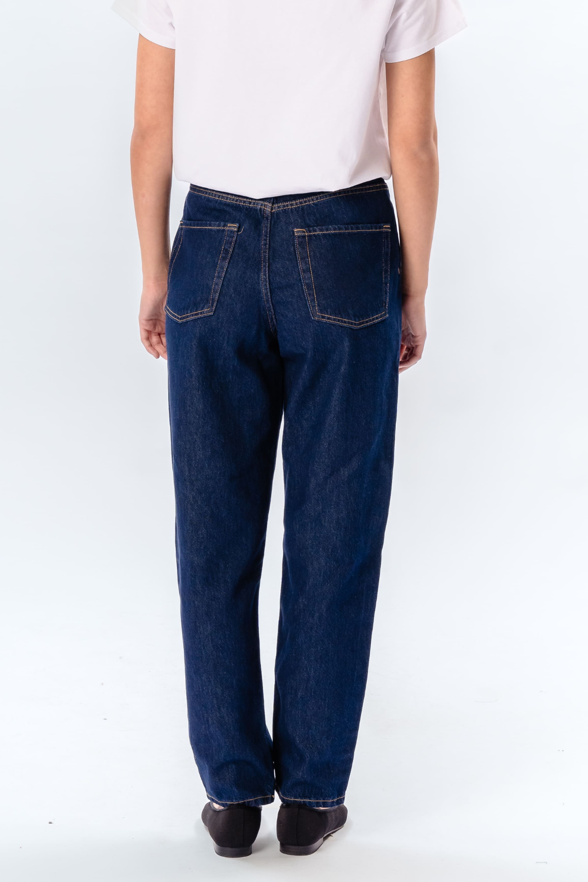 De Originale Performance Mom Jeans - Dark Blue Denim Hot på udsalg