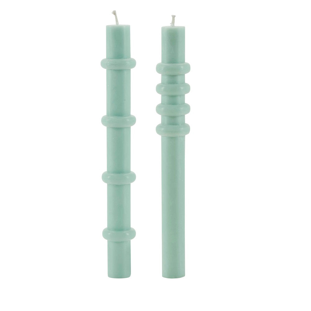 Bahne Interior Candle Party With Rings Stearinlys Green