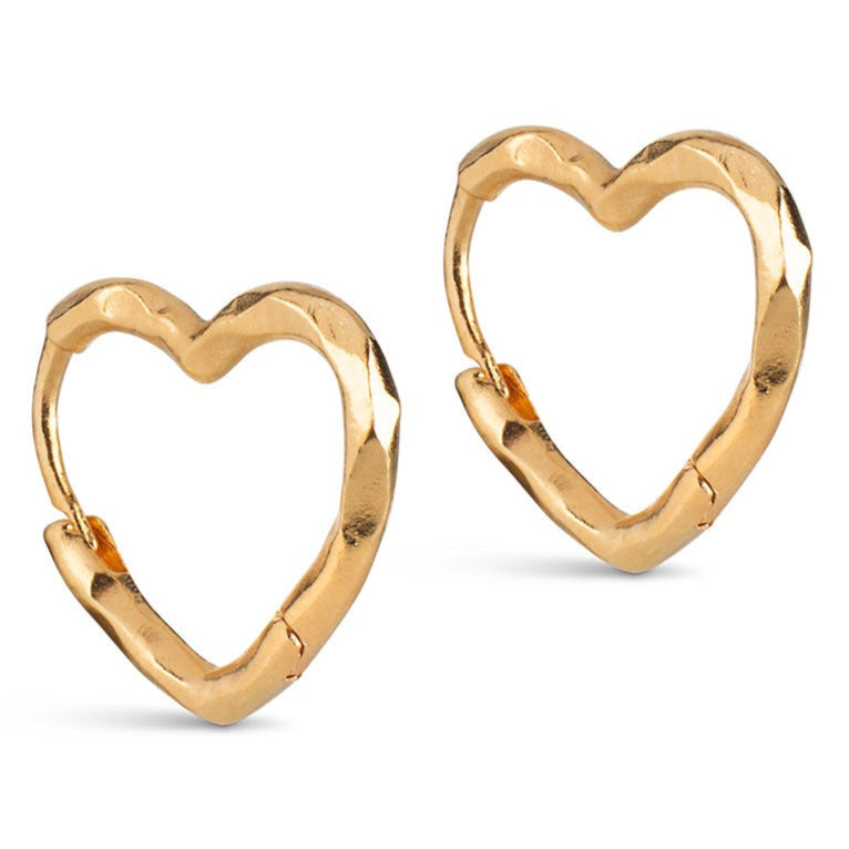 Enamel Organic Heart Small Øreringe Udsalg