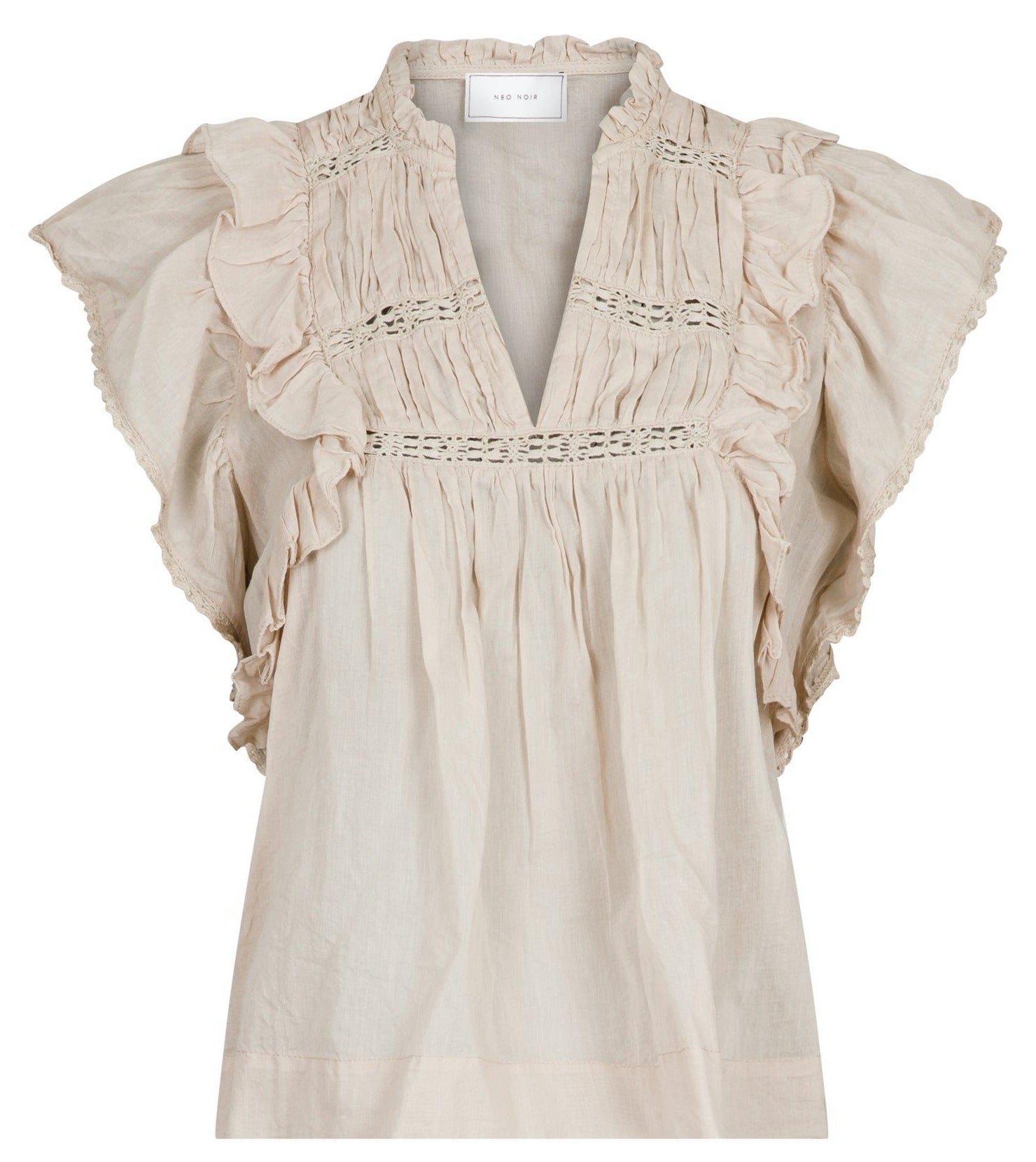 Neo Noir Jayla S Voile Top Sand