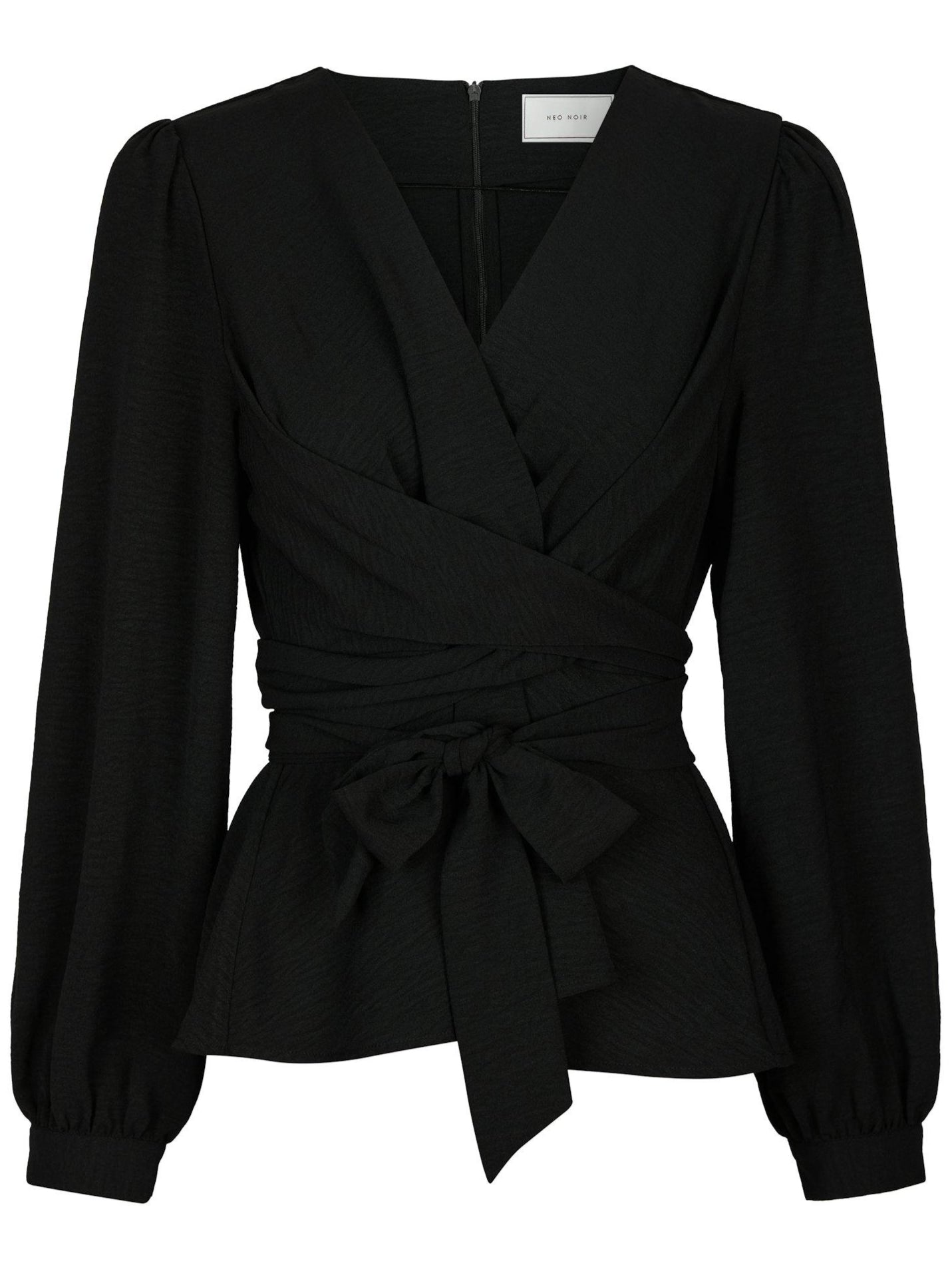 Neo Noir Rista Structure Bluse Black