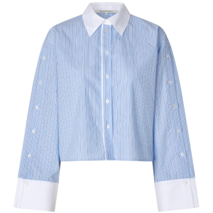 Second Female Alanis Combi Skjorte Light Blue Stripe