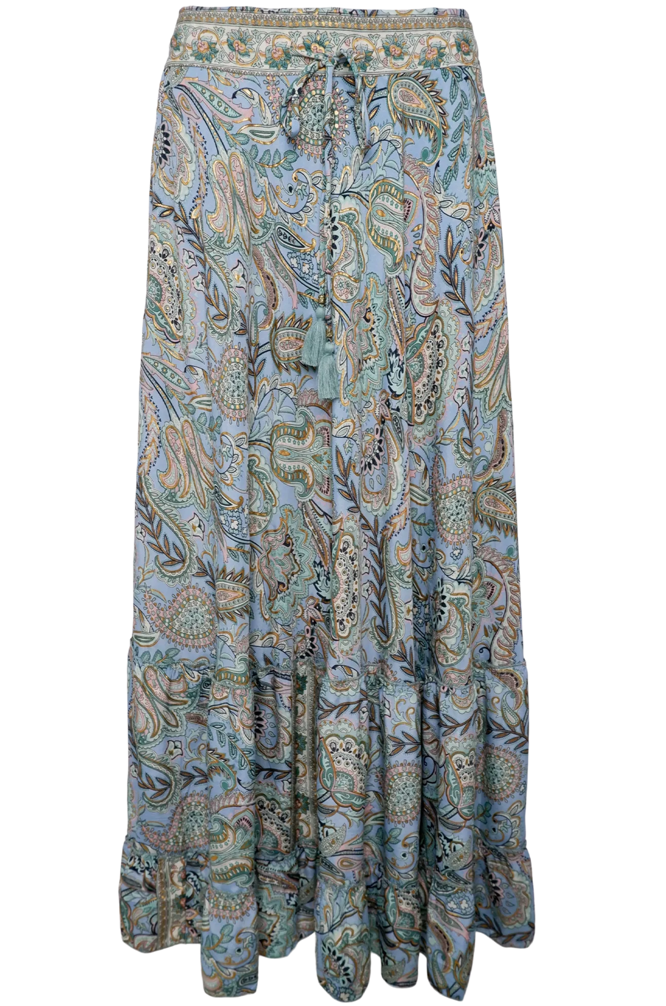 Black Colour Maxi Frill Nederdel Blue Garden Online nu