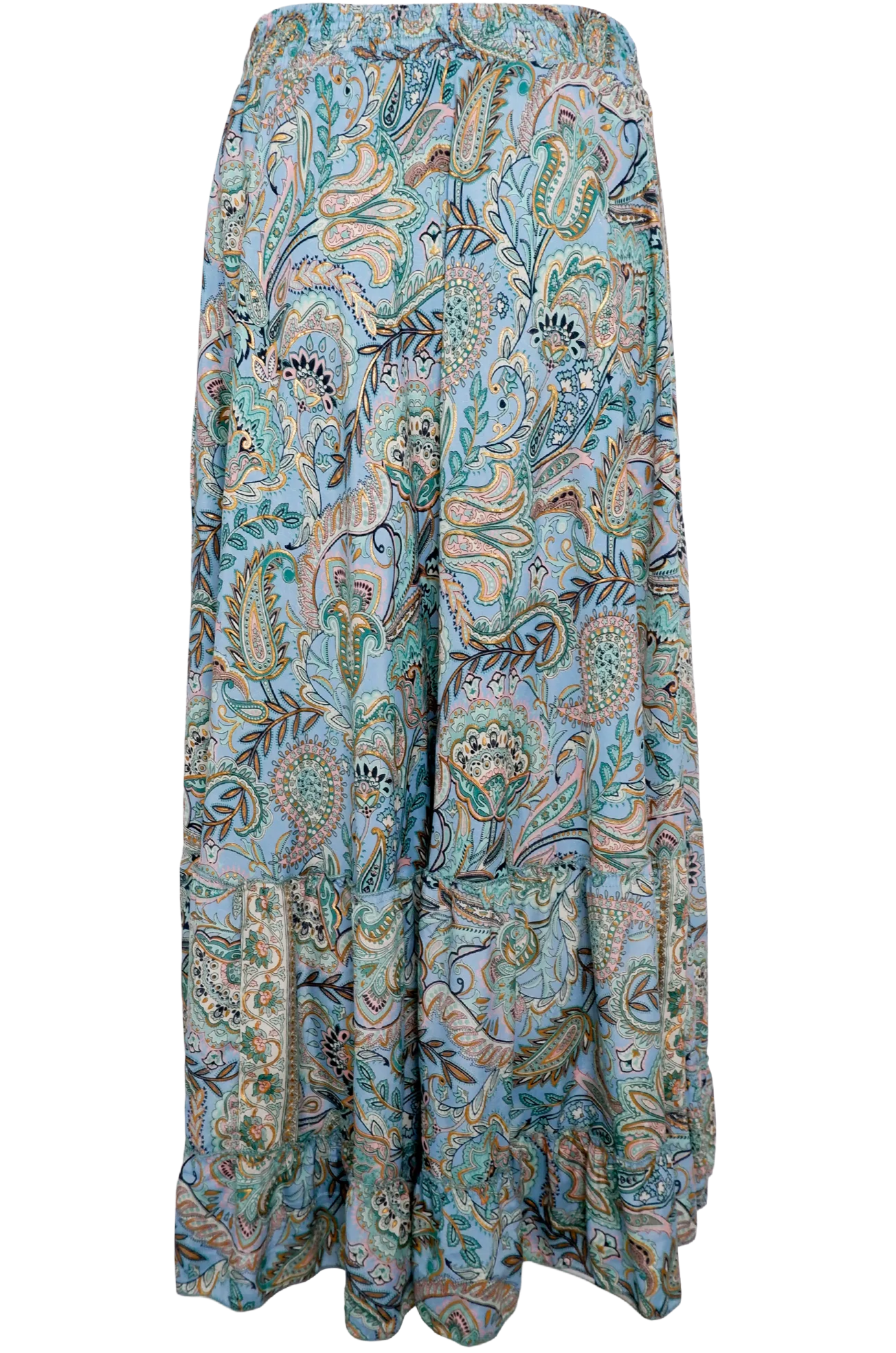 Black Colour Maxi Frill Nederdel Blue Garden Online nu