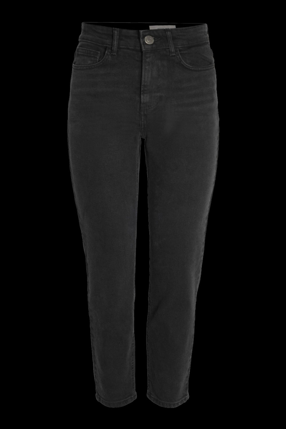 Moni Hw Straight Ank Black Jeans