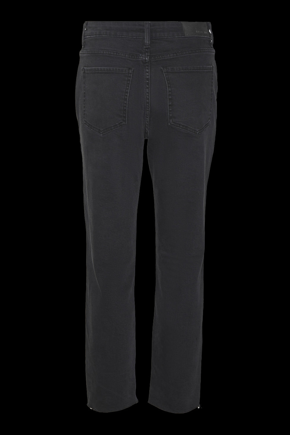 Moni Hw Straight Ank Black Jeans