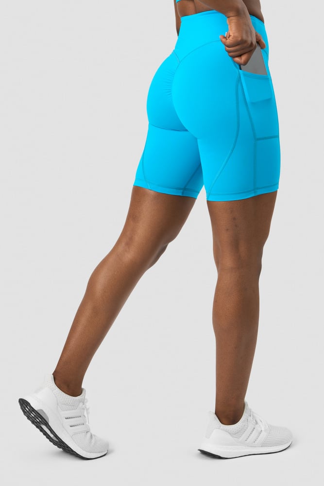 Scrunch v-shape pocket biker shorts