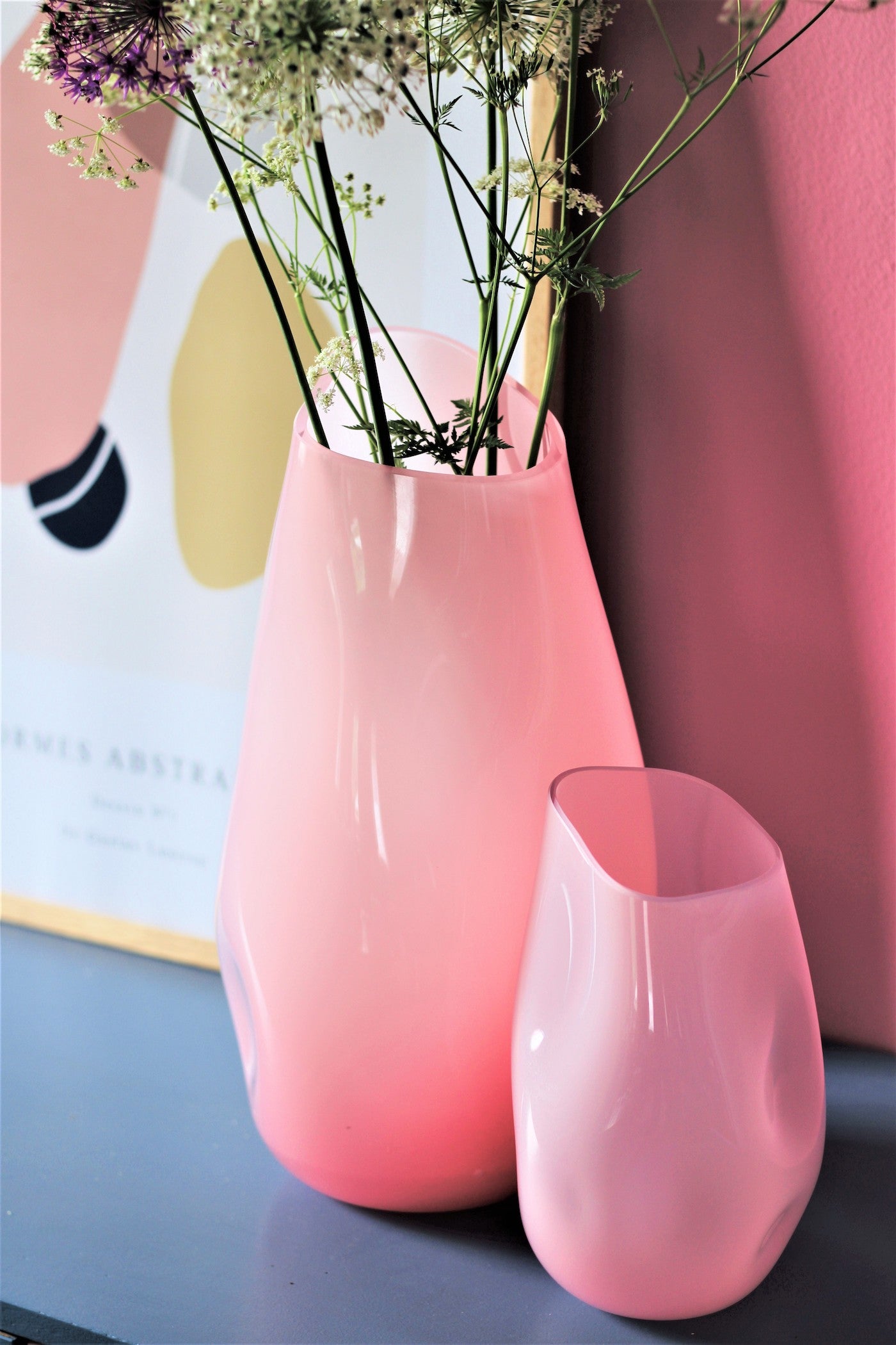 Anna Von Lipa Squeeze Vase Color Bar 38 cm Soft Rosa på udsalg