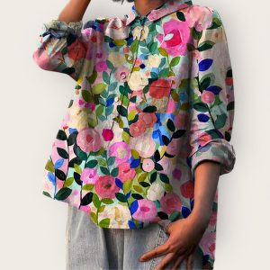 Julie | Bluse med blomsterprint