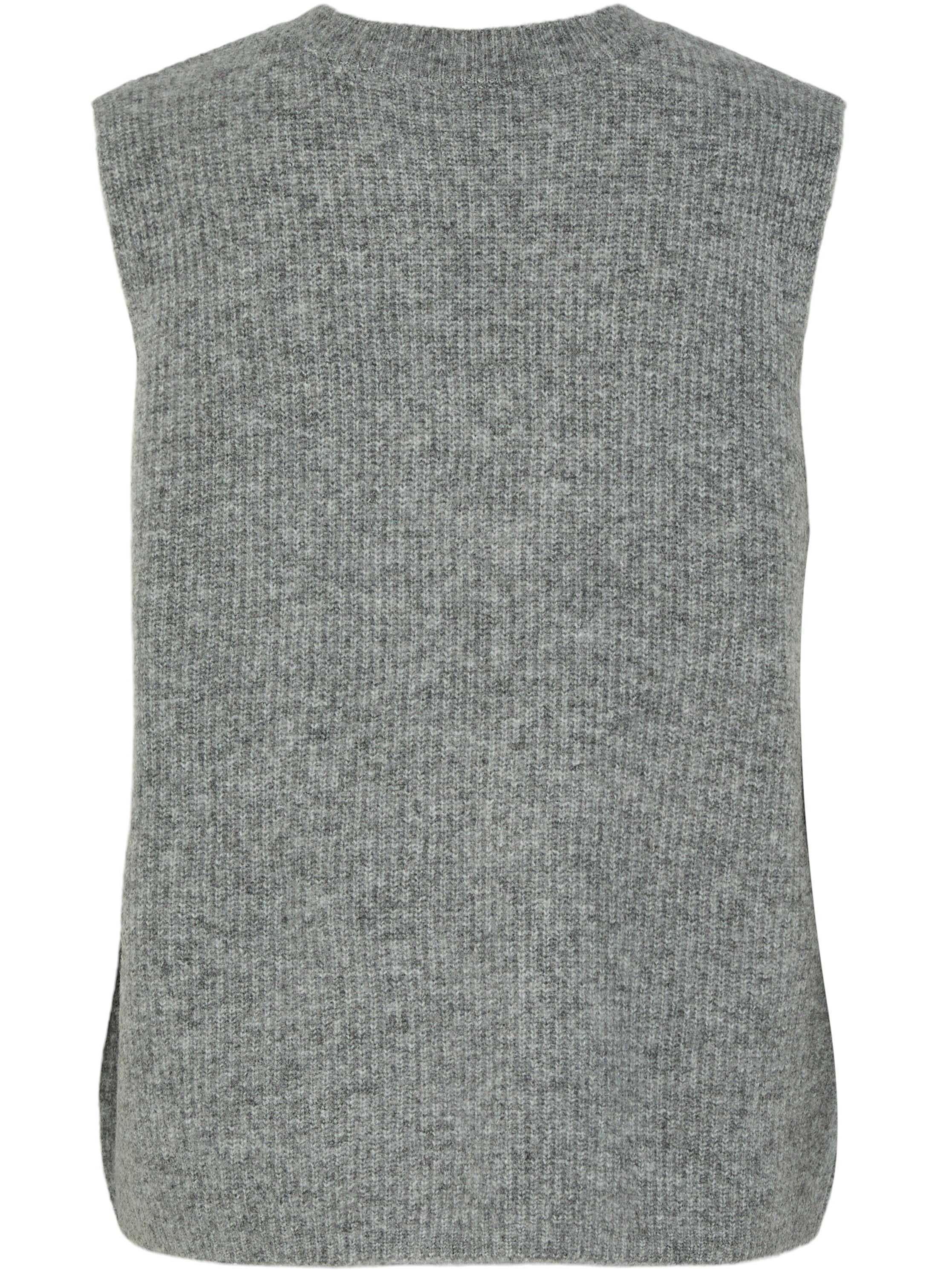 Pieces Silly SL Tie Vest Medium Grey Melange NOS25