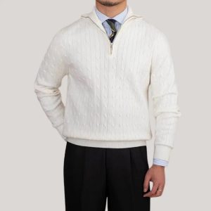 Valdemar | Stilfuld sweater med lynlås i halsen