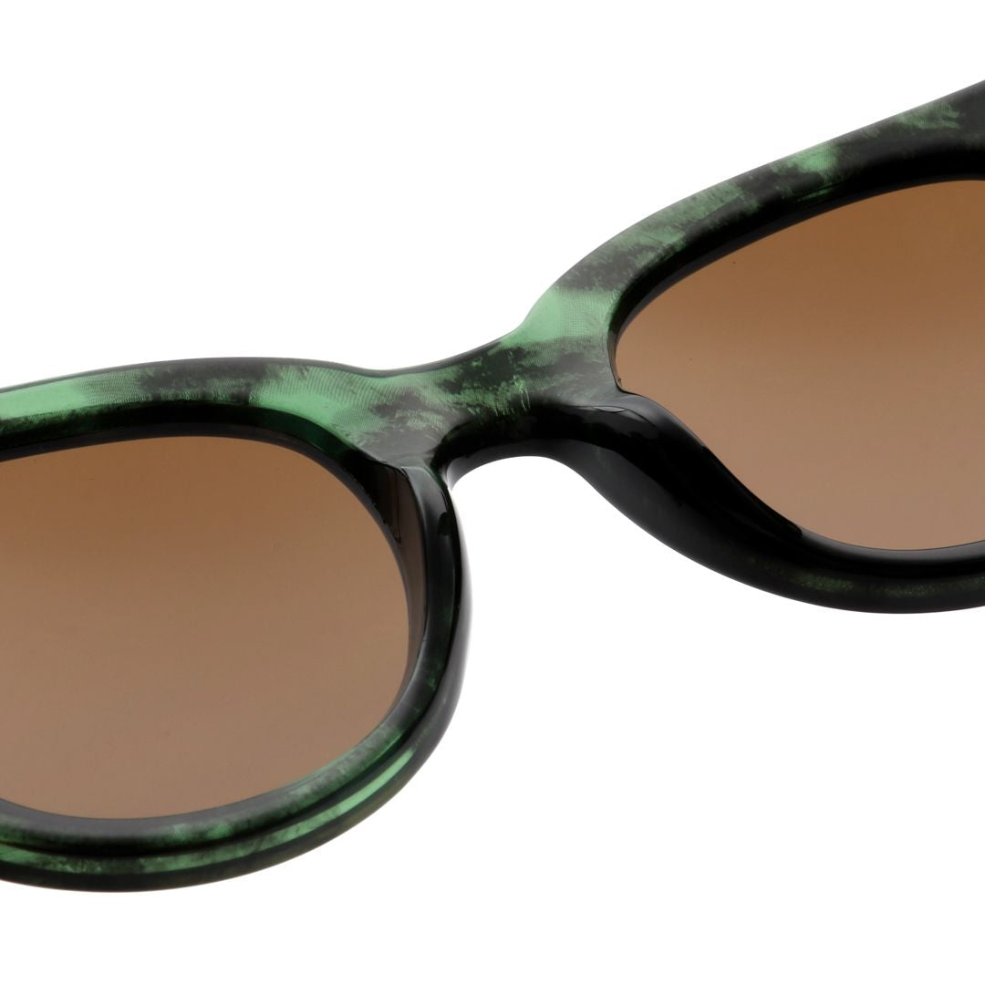 A.Kjærbede Lilly Solbriller Green Marble Transparent