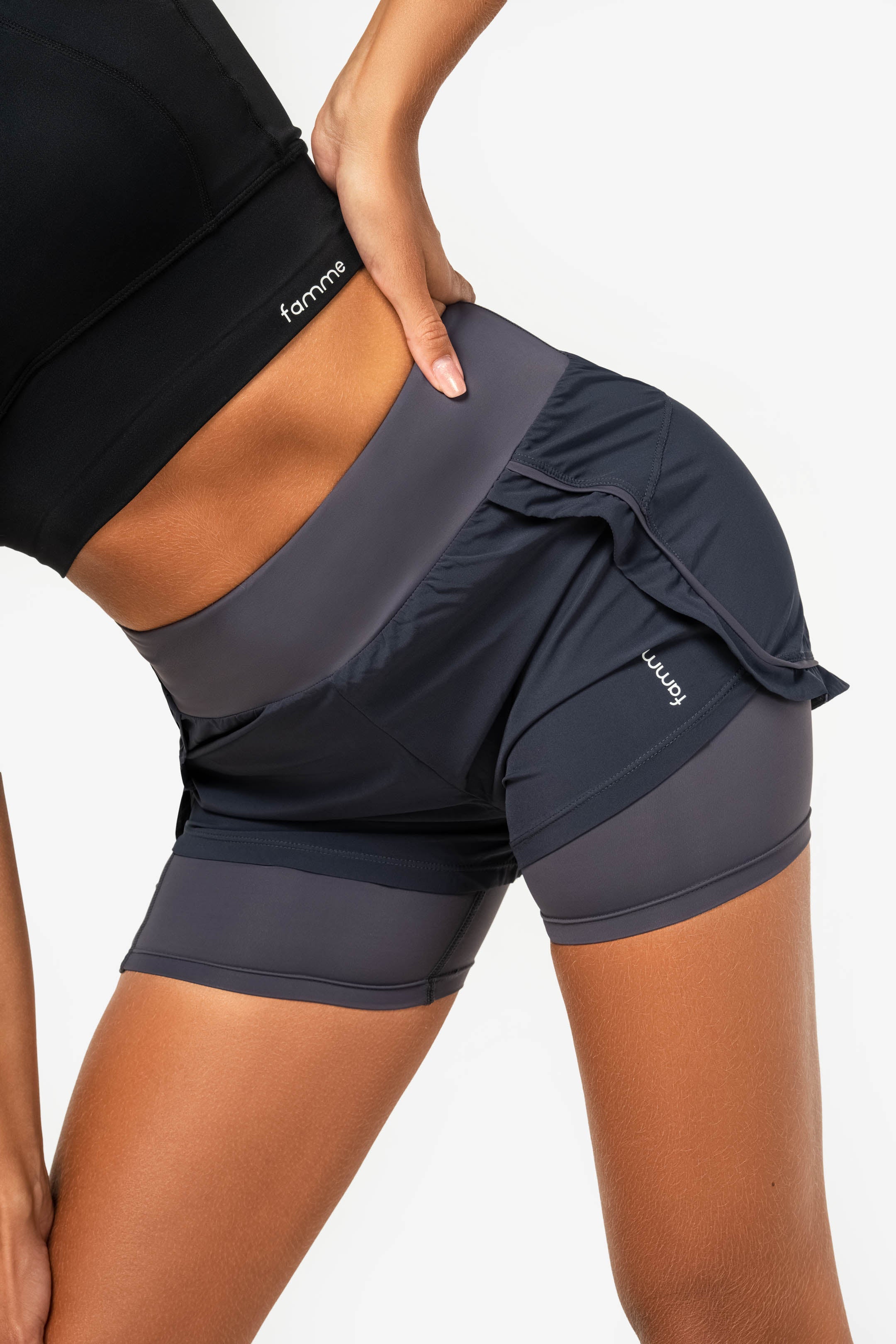 Dark Pace Running Shorts