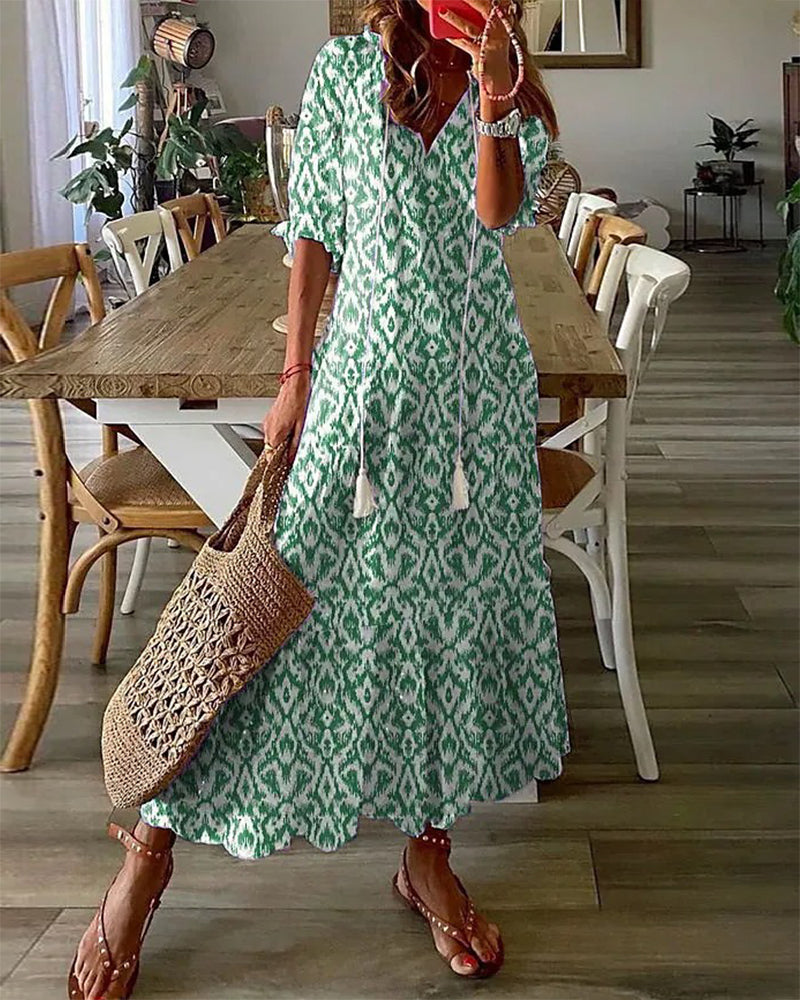 Ella | Boho mavedækkende kjole