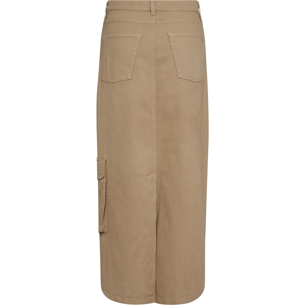 Ivy Copenhagen Augusta Utility Maxi Nederdel Khaki Twill