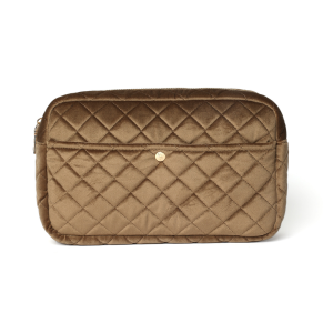 Fan Palm Large Beauty Bag Hazelnut