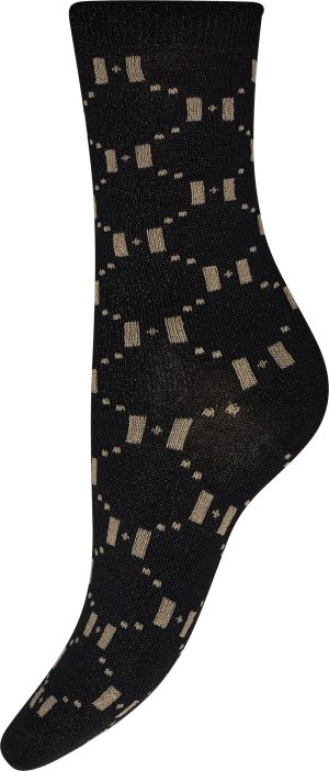 Hype The Detail Lurex Strømper Black Mode