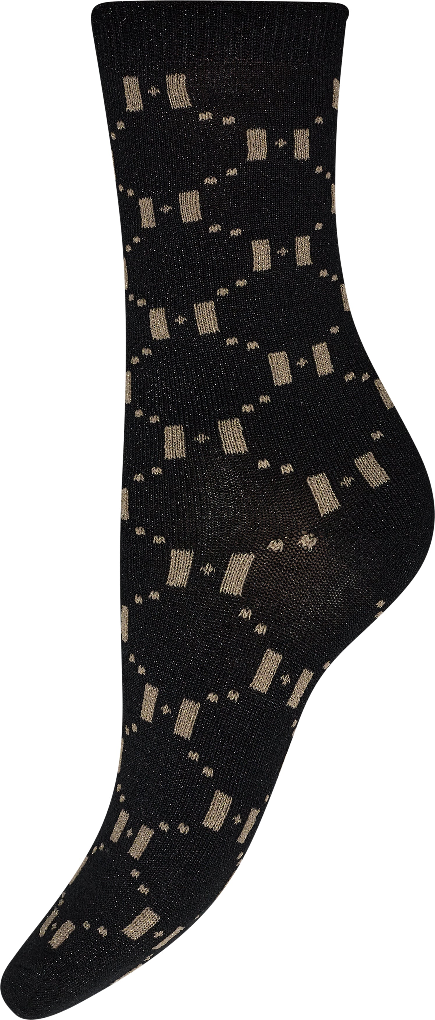 Hype The Detail Lurex Strømper Black Mode