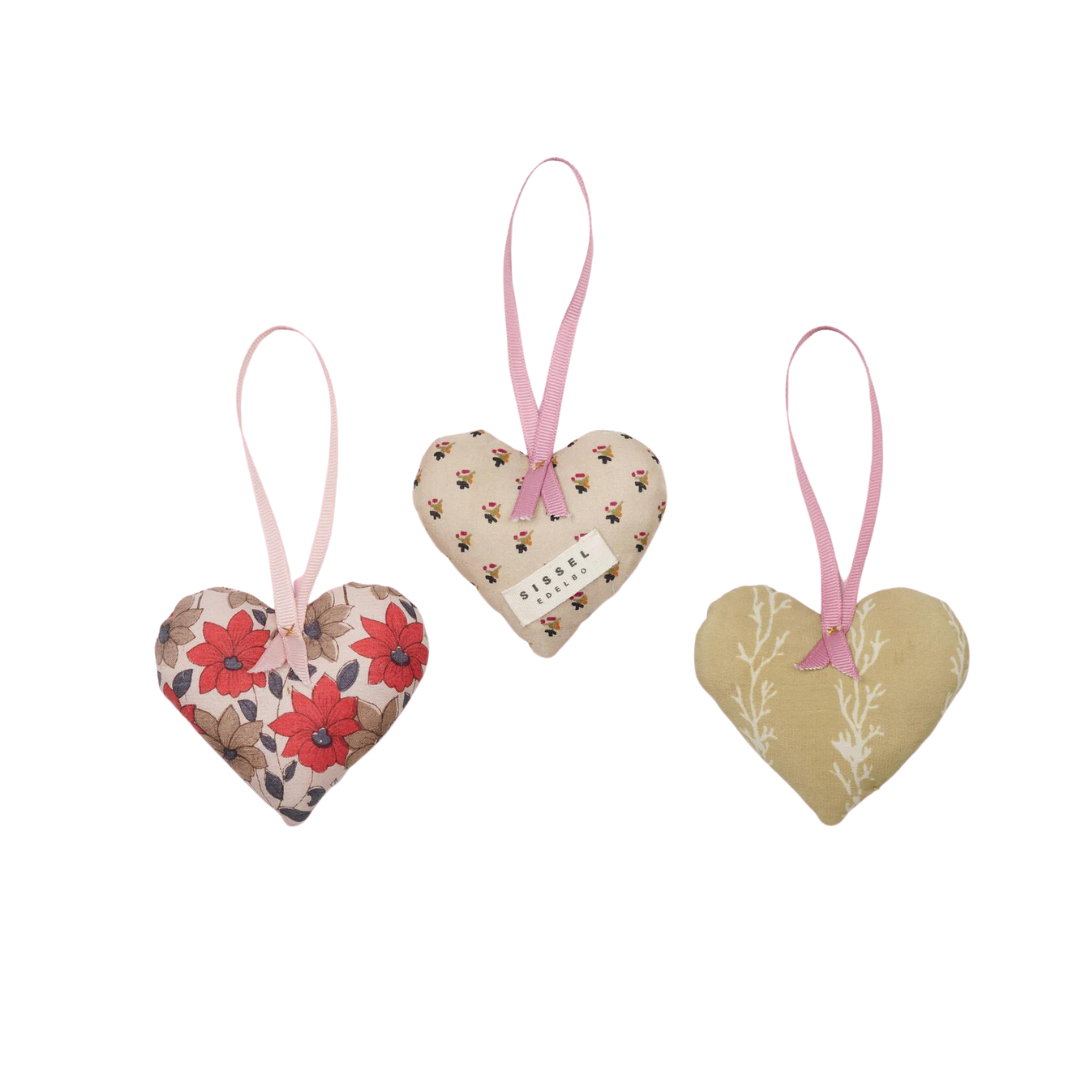 Sissel Edelbo Megan Heart Silk Juleornament