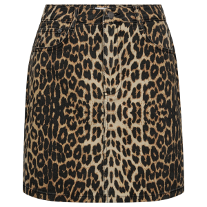Co'Couture Leo Denim Nederdel Khaki