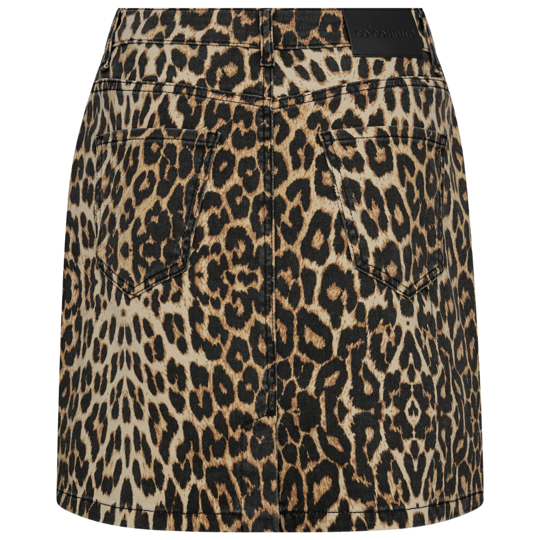 Co'Couture Leo Denim Nederdel Khaki