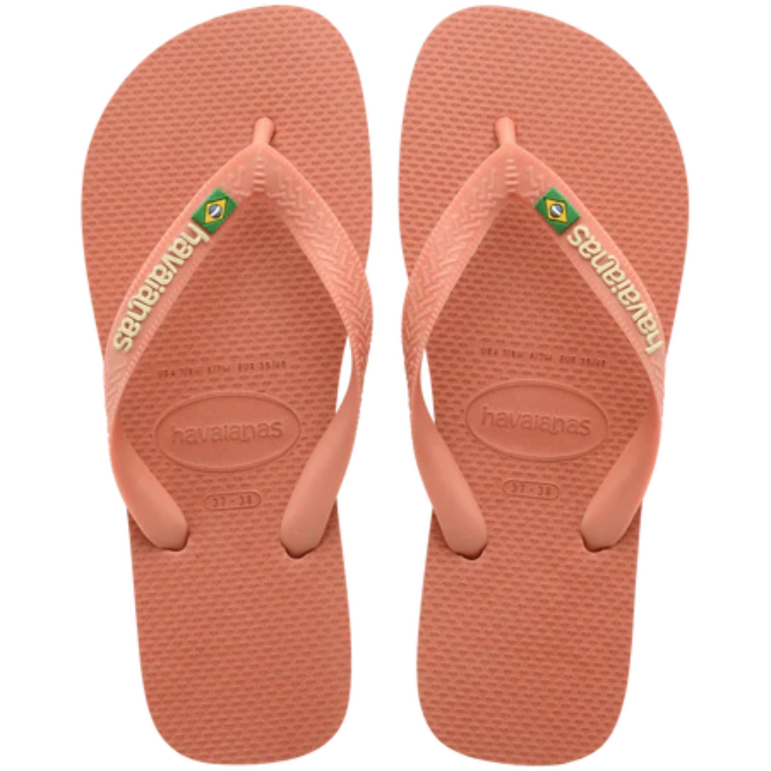 Havaianas Brasil Logo Klipklapper Pink Clay (Forudbestilling lev. april)