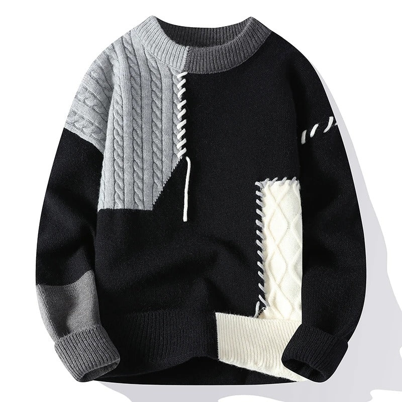 Thor | Stilfuld patchwork-trøje
