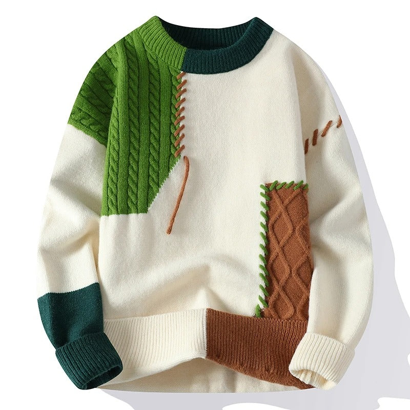 Thor | Stilfuld patchwork-trøje