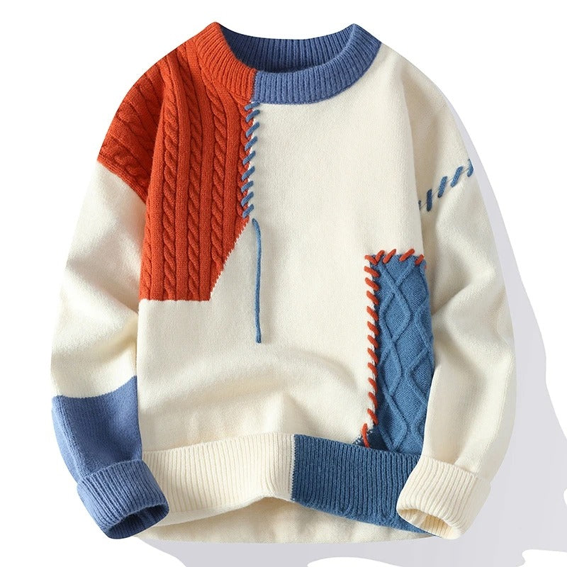 Thor | Stilfuld patchwork-trøje