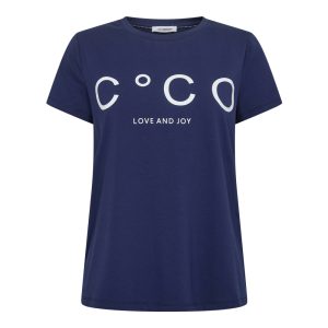 Co'Couture Signature T-shirt Navy på udsalg