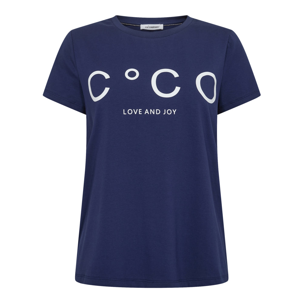 Co'Couture Signature T-shirt Navy på udsalg