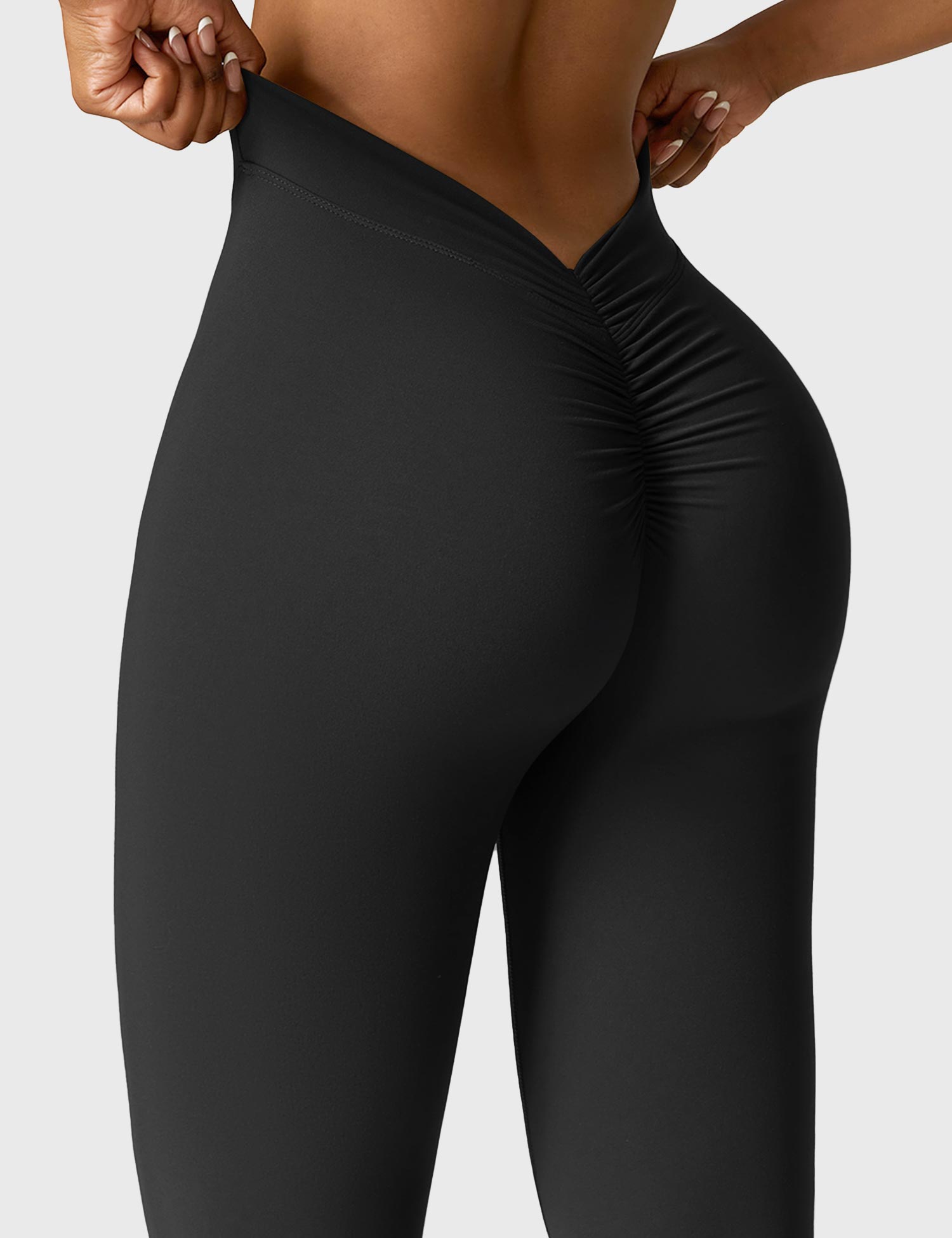 Josefine | Flossede leggings med V-hals